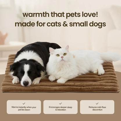 Self-heating pet mat
