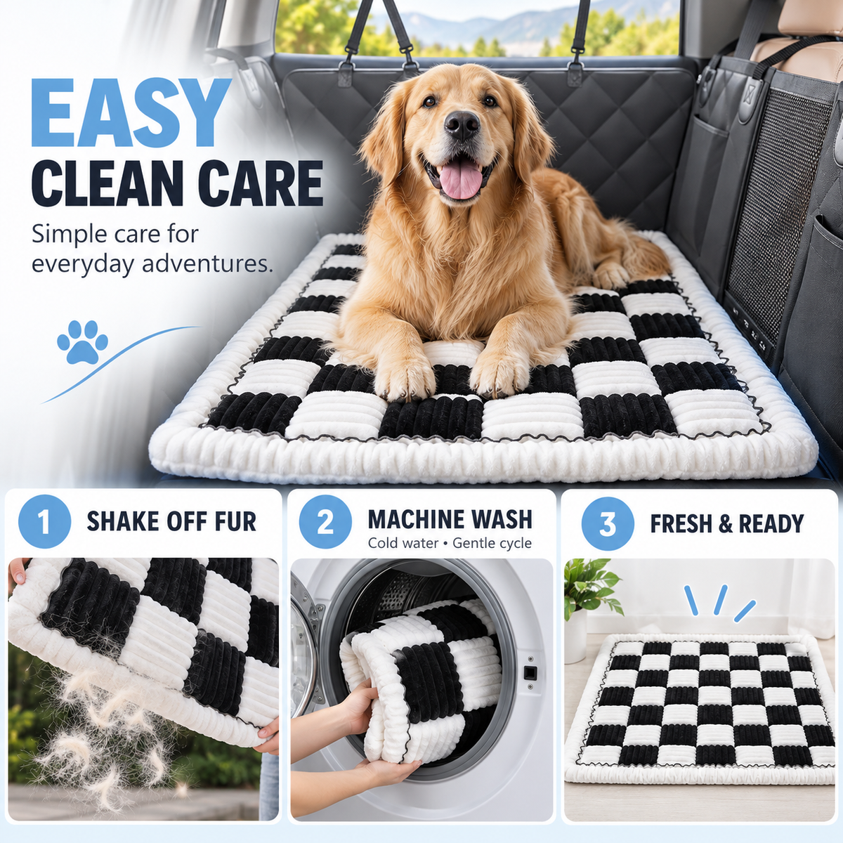 Dog Car Back Seat Bed