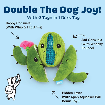 2-in-1 Interactive Plush Dog Toy – Rip & Reveal Squeaky Toy for Dogs & Puppies